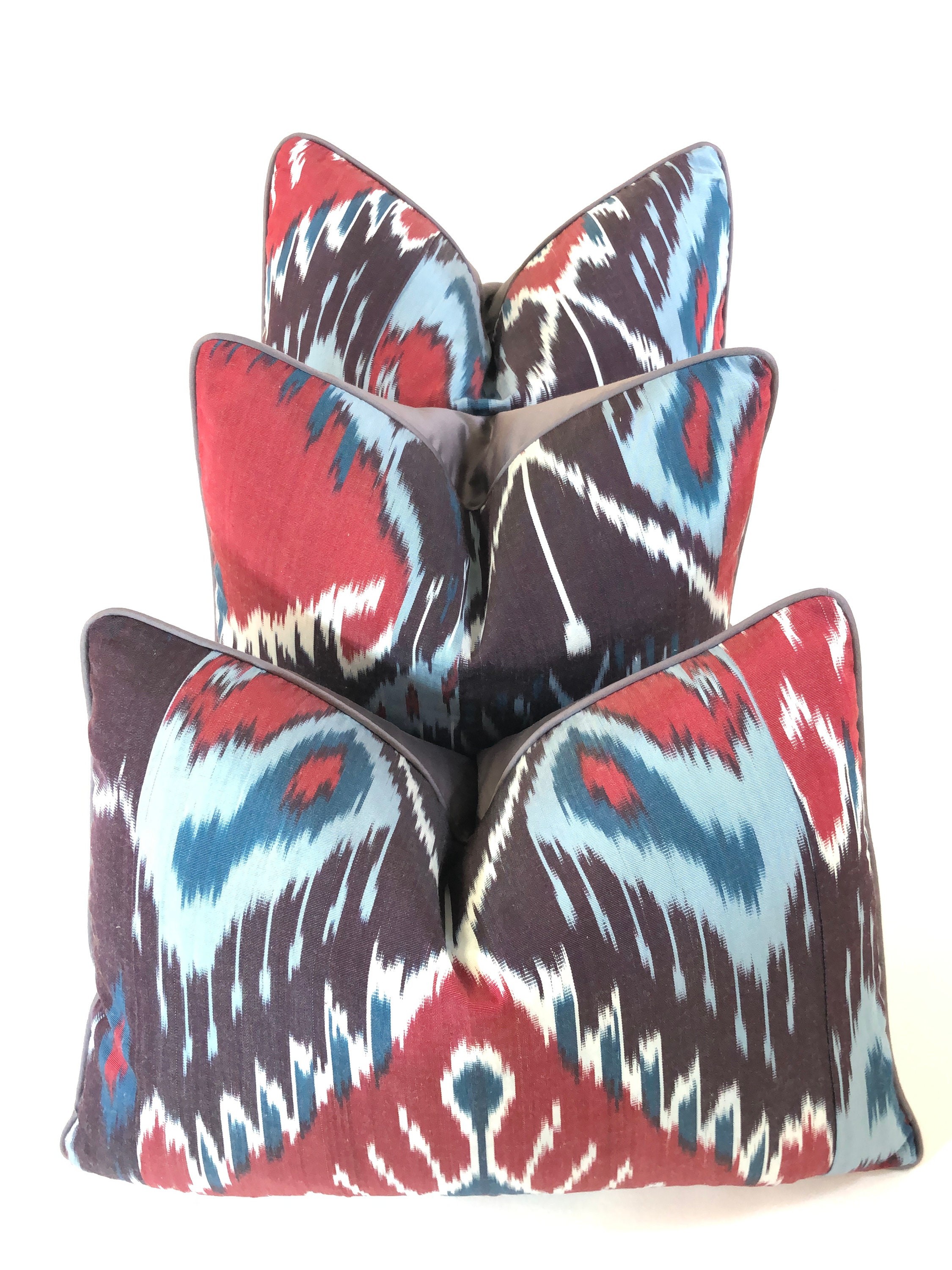 Madeline Weinrib Dashwood Blue Silk Decorative High End Etsy