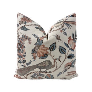 Pillow Cover, Schumacher Pillow Cover, Campagne // Made to Order // Decorative High End Designer Fabrics, Indoor/Outdoor Pillow Cover