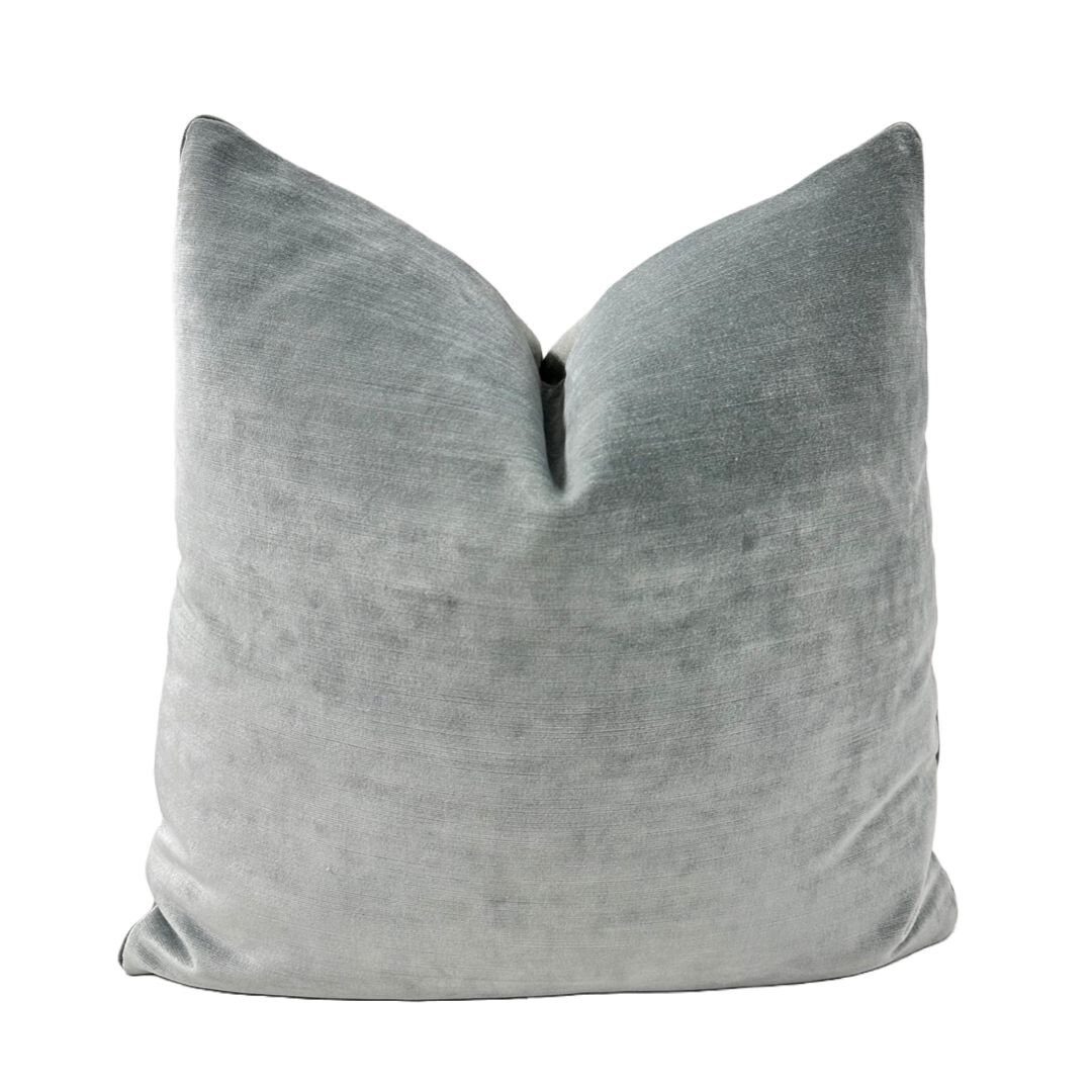 Pillow Cover, High End Aqua Velvet Pillow Cover, Custom Decorative High