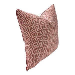 Quadrille - Java Java i rosa - Örngott Handgjord dekorativ kudde i designertyg, exklusiv designerkudde, heminredning bild 4