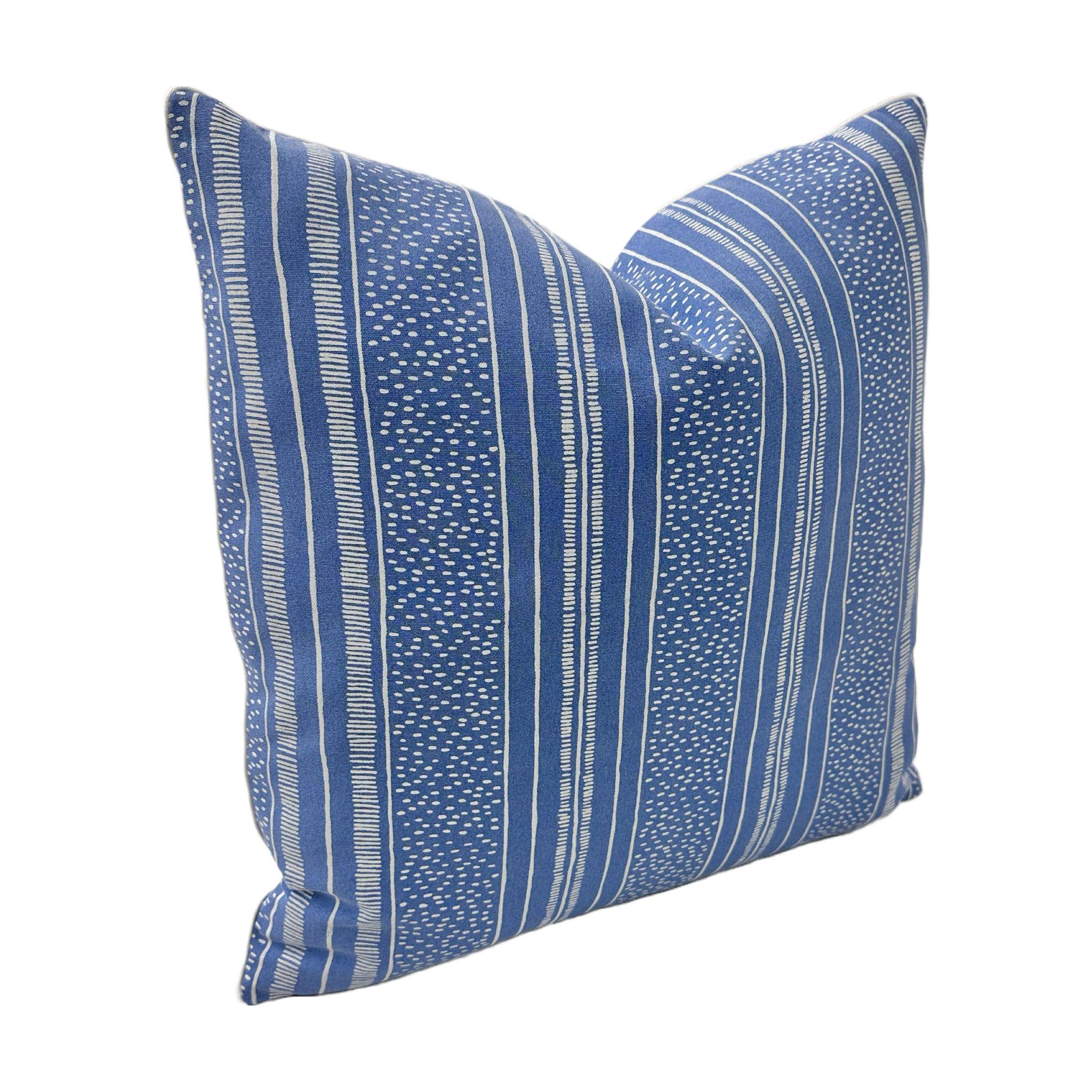 Decorative Throw Pillow Cover – Peter Fasano Pindi Stripe Capri