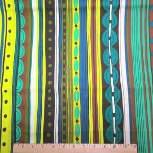 Nyanza Stripe Safari Pool 100% Cotton Fabric