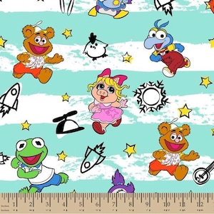Disney Fabric Muppet Babies Playing in Multi Created by Jim Henson 100% Cotton Fabric from Springs Creative