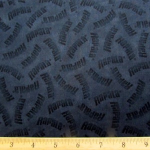 Fishing Fabric Rapala Words in Charcoal Gray Premium Quality 100% Cotton Fabric  From Quilting Treasures