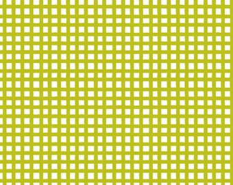 Checkered Fabric Happy Cats Check in Green Premium Quality 100% Cotton Fabric  From Quilting Treasures