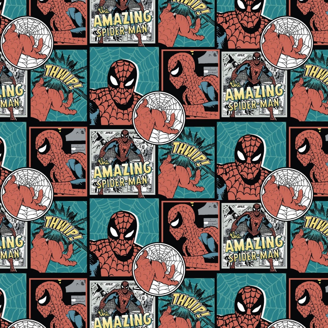 Marvel Fabric Amazing Spider-man Frames in Black Premium Quality 100% ...