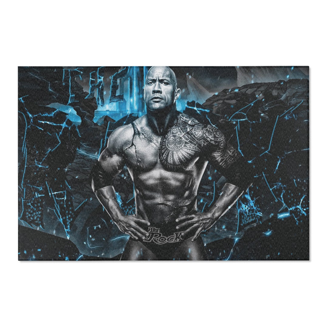Dwayne the Rock Johnson Area Rug - Etsy