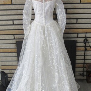 Vintage Ivory Bridal Satin Bow Applique - Tulle Wedding Decor For DIY Crafts