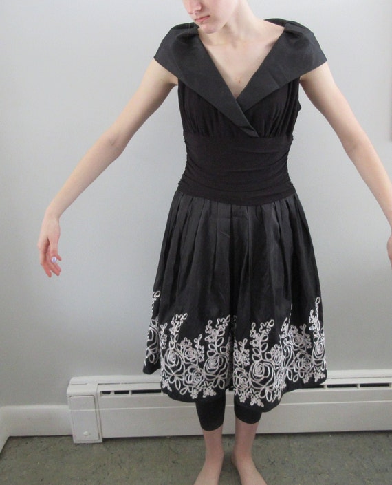 Black party top dress size 12