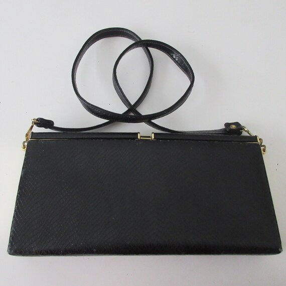 faux snakeskin purse