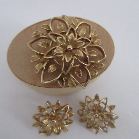 Vintage Jewelry, Sara Coventry, Broach and Earrin… - image 1