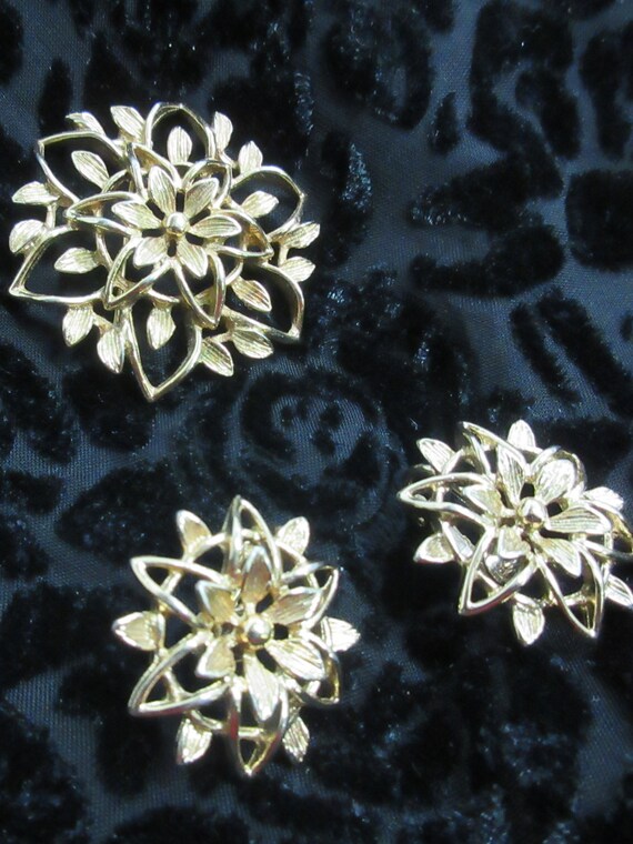 Vintage Jewelry, Sara Coventry, Broach and Earrin… - image 5