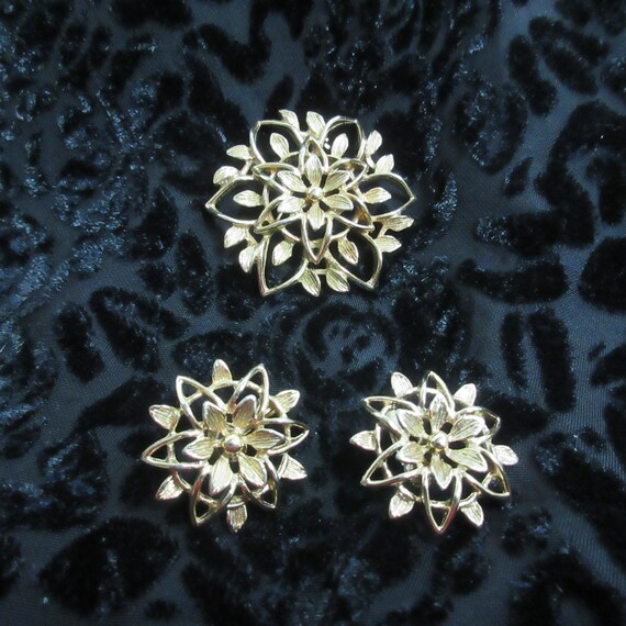 Vintage Jewelry, Sara Coventry, Broach and Earrin… - image 4