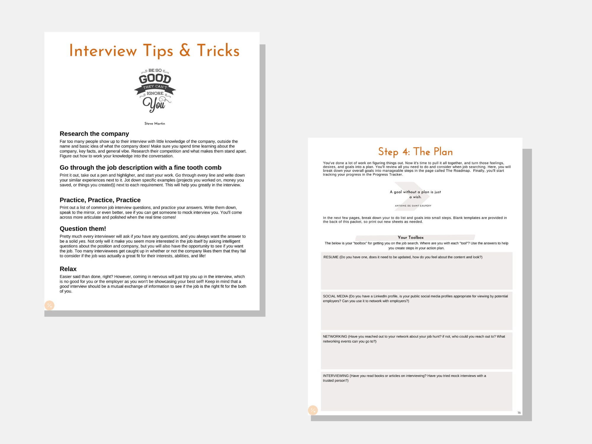 Career Planning Journal Plan Your Career Get Out of a Mental Etsy