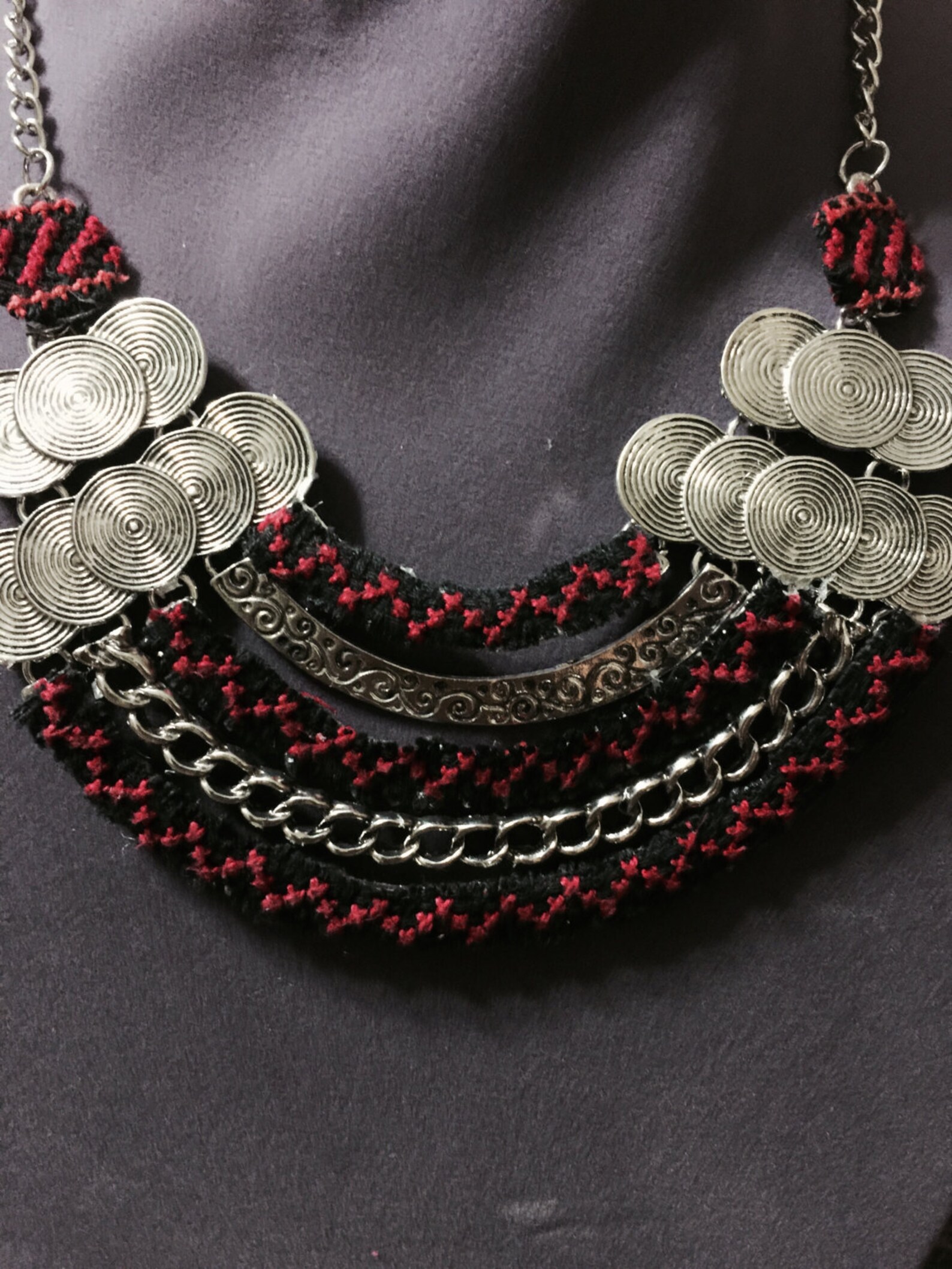 Handmade embroidery necklace  etsy Handmade embroidery necklace  etsy