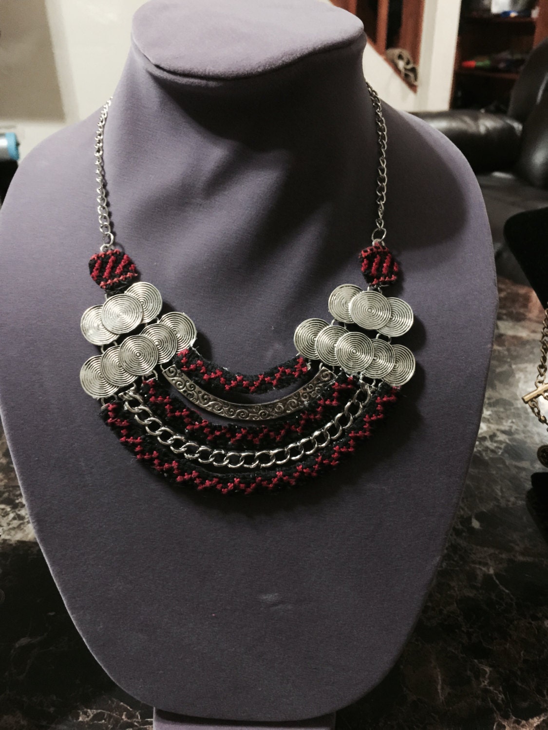 Etsy Embroidery Necklace Etsy Embroidery Necklace