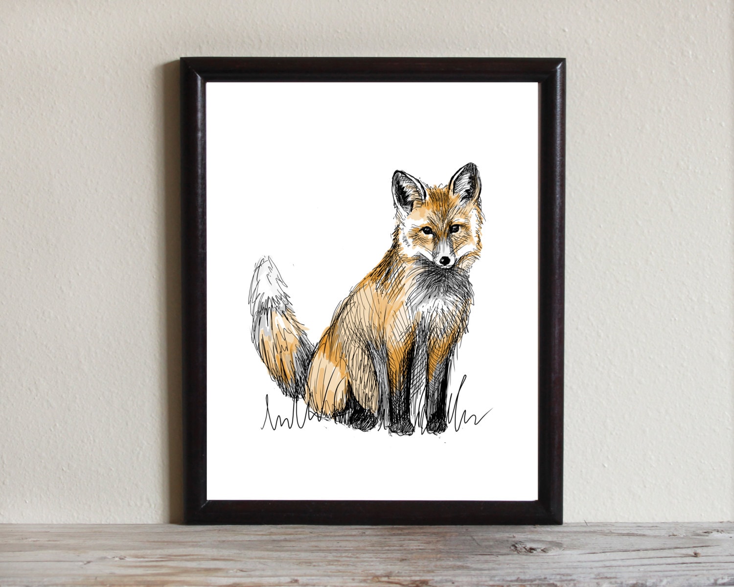 Fox Art Print, Woodland Nursery, Instant Download Printable Art ...