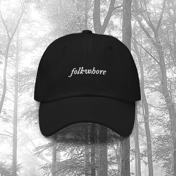 Folkwhore Dad Hat Taylor Swift Embroidered Baseball Cap | Folklore, Evermore, Midnights, Everwhore, Shopduhgoods