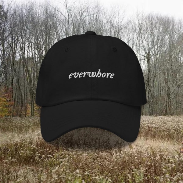 Everwhore Dad Hat Taylor Swift Embroidered Baseball Cap | Folklore, Evermore, Midnights, Folkwhore, Shopduhgoods