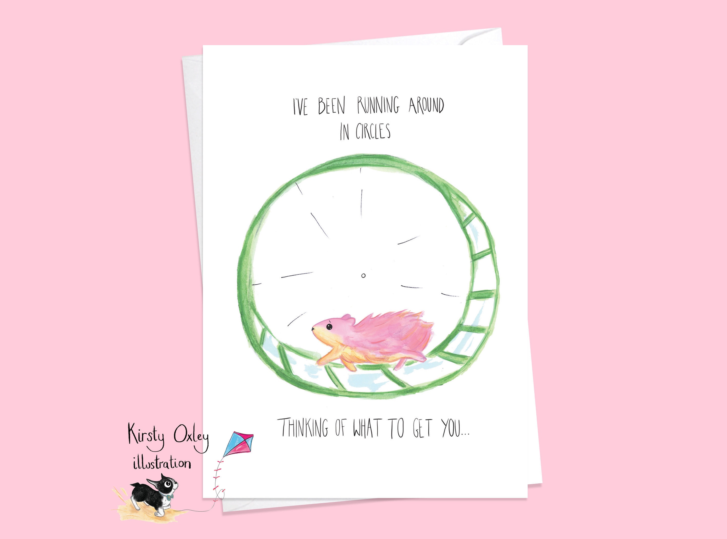 Hamster Wheel Birthday Card - Etsy