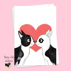 Valentine's Boston Terrier Greetings Card