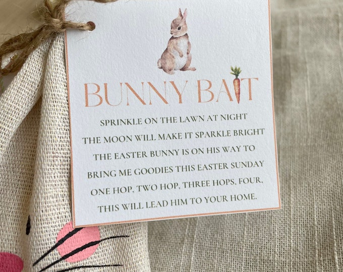 Printable Bunny Bait Tags Digital Download Easter Bunny Bait Printable ...