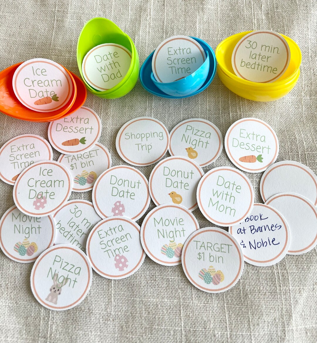 Easter Printable Egg Fillers for Tweens and Teens Easter Egg Fillers Easter Printable Egg Fillers for Tweens and Teens Easter Egg Fillers