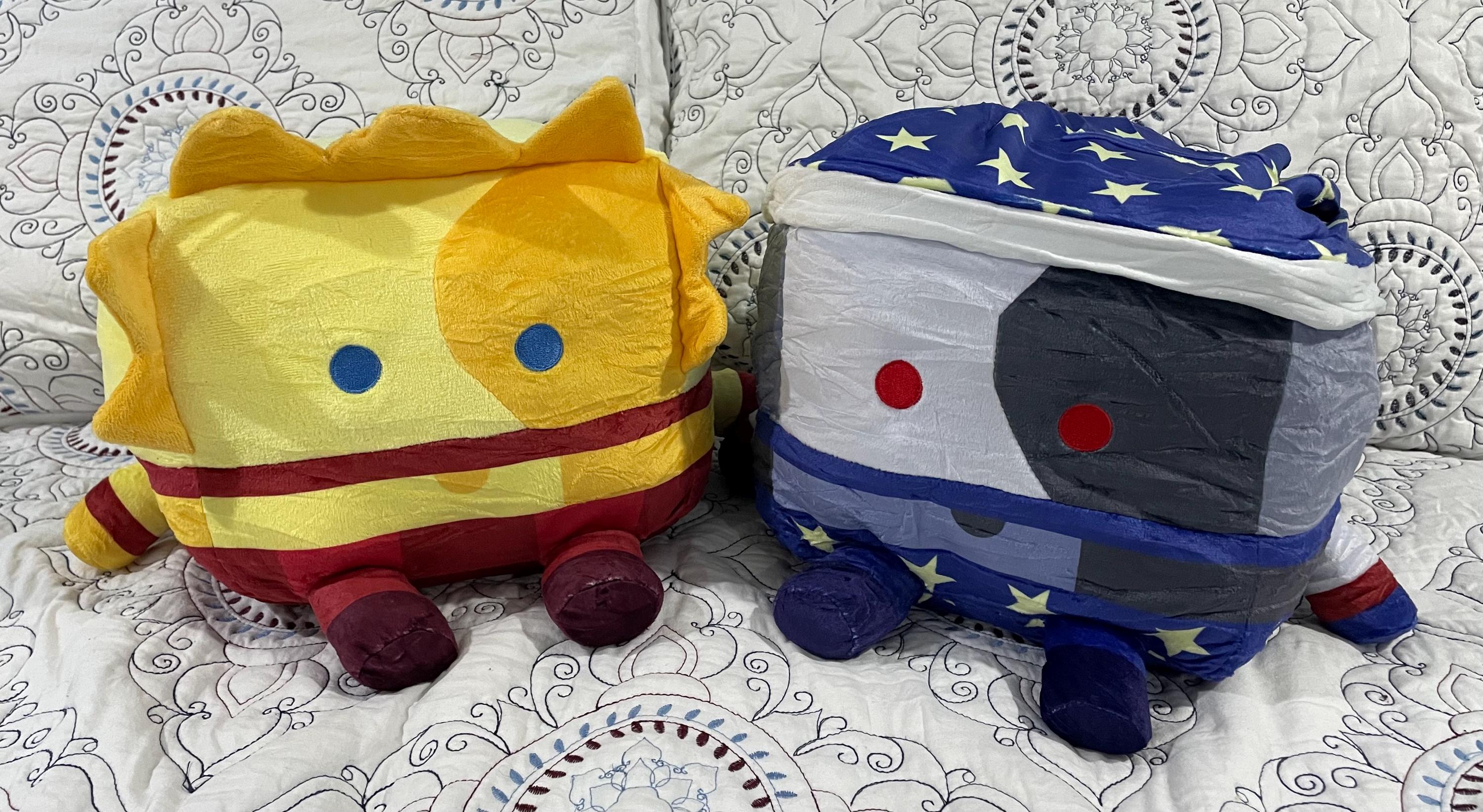 FNAF Sun Moon Jack o moon And Eclipse Block Plushies Cute Soft fnaf-sun-moon-jack-o-moon-and-eclipse-block-plushies-cute-soft