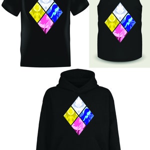 Steven Universe: Diamond Authority - Black T-Shirt, Tank Top & Hoodie (S/M/L/XL/2XL) Unisex, Fashionable, Soft and Comfortable