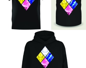 Steven Universe: Diamond Authority - Black T-Shirt, Tank Top & Hoodie (S/M/L/XL/2XL)