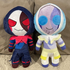 Peluche de FNAF Lunar y Luna de Sangre - Tela suave, lindo, muñeco de peluche, espectáculo del Sol y la Luna/Lunar y la Tierra, regalo de cumpleaños o Navidad (38 cm)