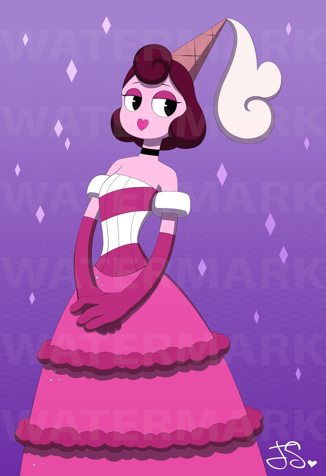 Cuphead: Baroness Von Bon Bon Poster - Etsy Finland