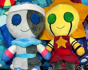 FNAF BrightMoon and DarkSun Plushies - Cute, Soft Fabric, Plush Doll, Home Decor (14 inches)