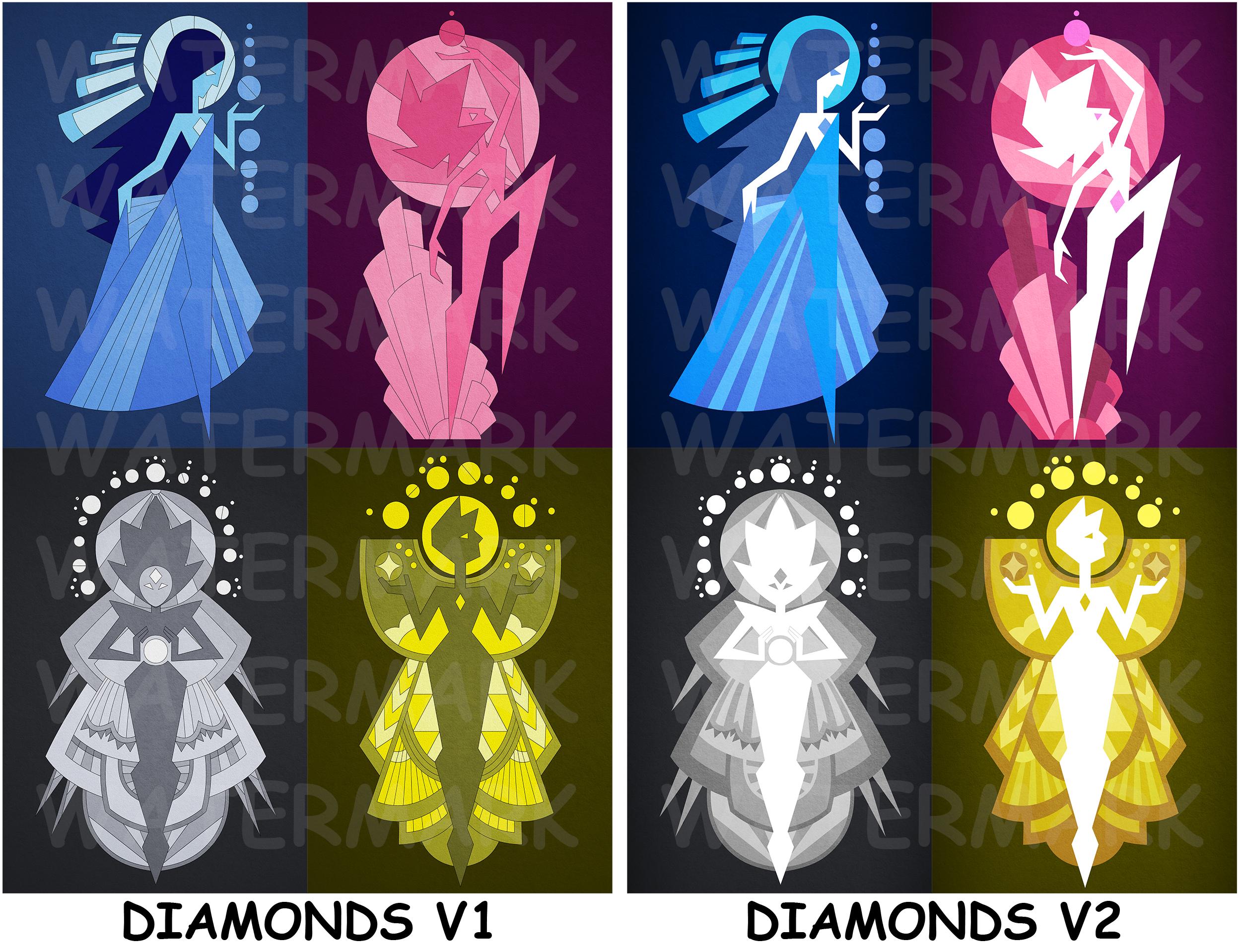 Steven Universe Diamond Mural Posters Etsy steven-universe-diamond-mural-posters-etsy