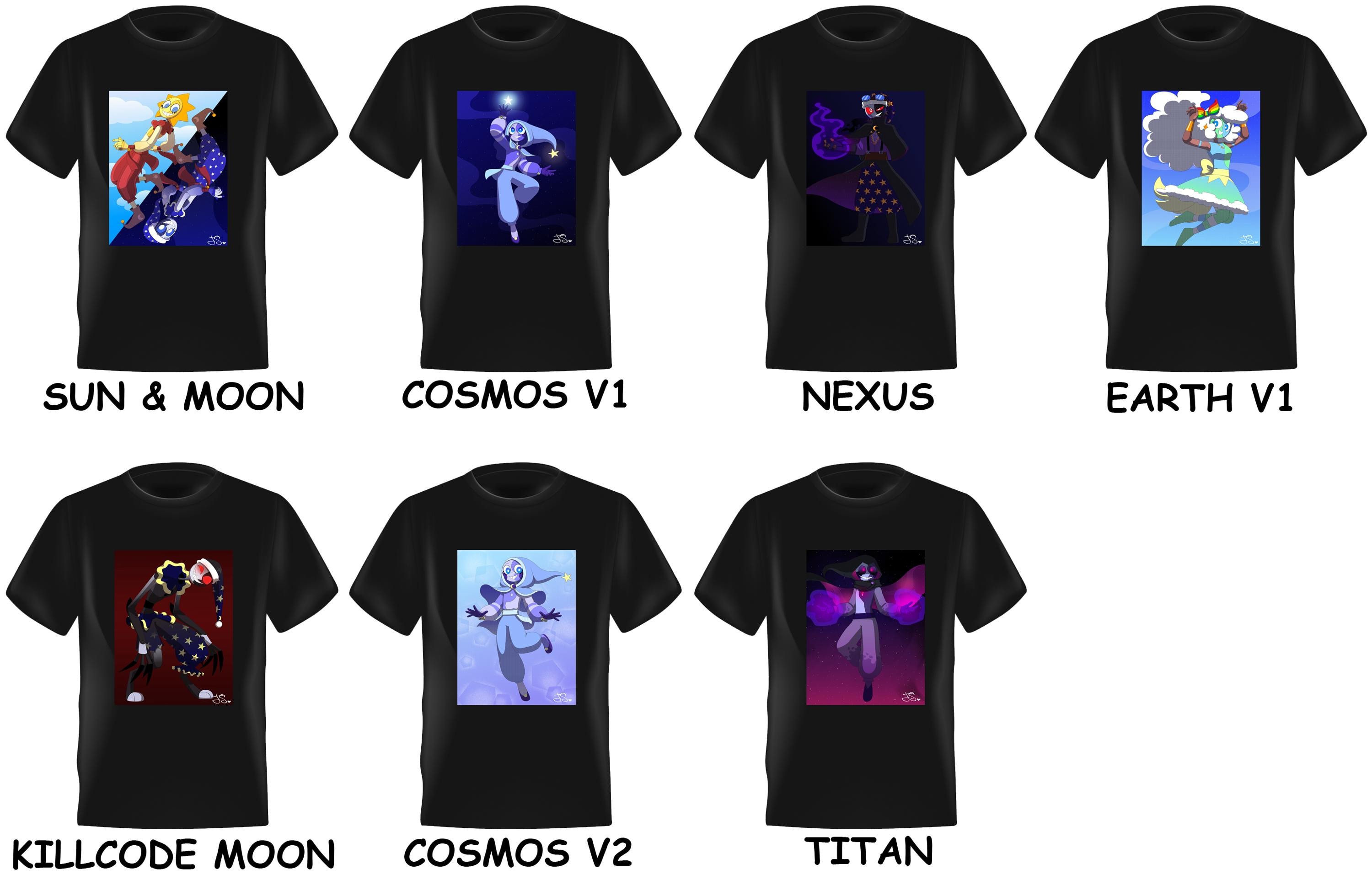 FNAF: Sun and Moon, Cosmos, Nexus, Killcode, Earth and Titan