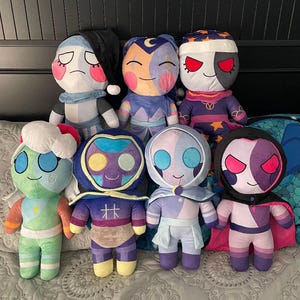 FNAF Cosmos, Titan, Gemini, Rust, Carmine, Earth and Nexus Plushies - Cute Soft Fabric Plush Dolls, Birthday Christmas Gift (16 inches)