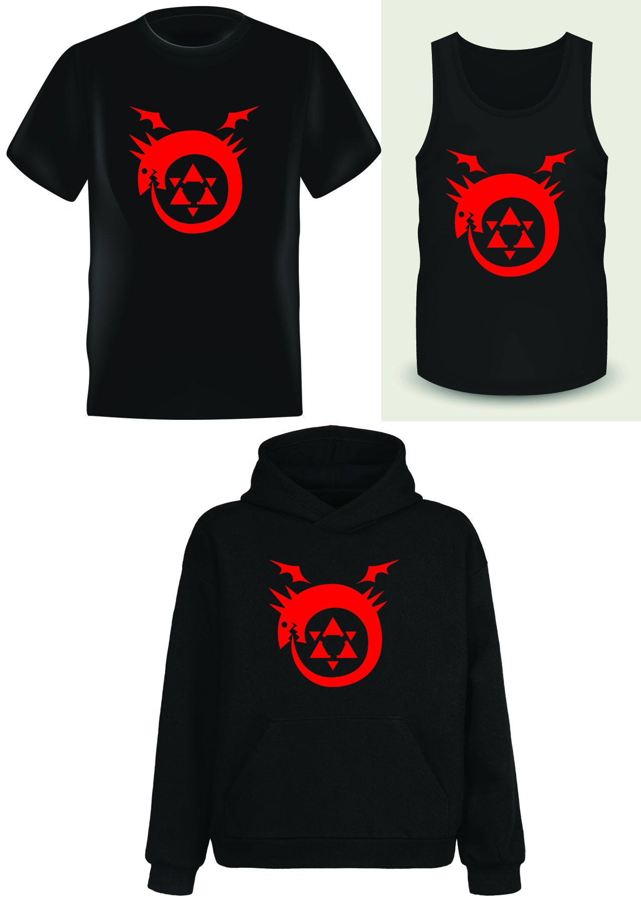 Fullmetal Alchemist/brotherhood Homunculus - Black T-shirt