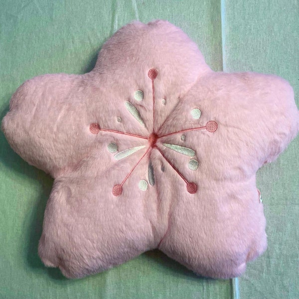 Kawaii Pink Cherry Blossom Plushie - Soft, Plush Fabric, Pillow, Cushion, Home Decor, Birthday Gift, Christmas Gift (15.8inches)