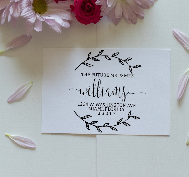 The Future Mr And Mrs Address Stamp Newlywed Address Stamp Etsy The Future Mr And Mrs Address Stamp Newlywed Address Stamp Etsy