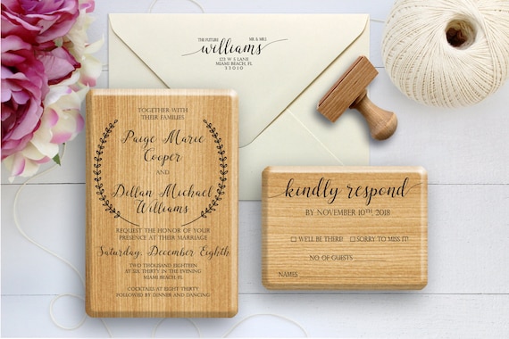 Wedding Stamp Wedding Invitation Stamp Wedding Rsvp Stamp Etsy