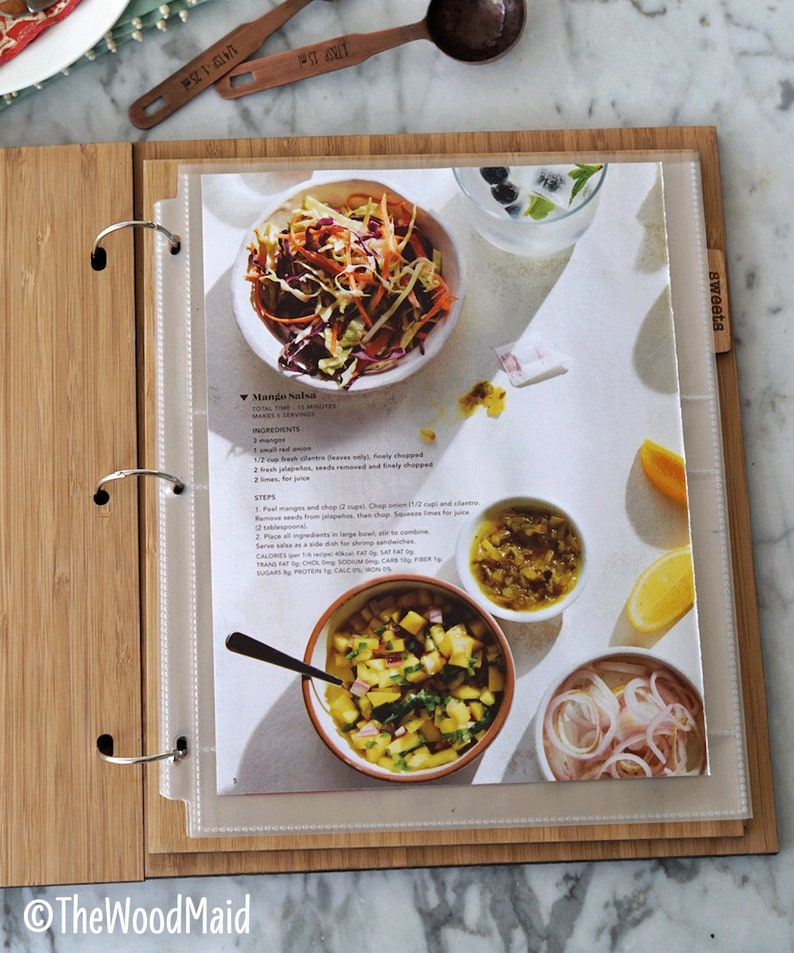 Custom large recipe book binders create your own cookbook etsy canada