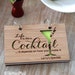 Cocktail Blank recipe book Bartender Gift 