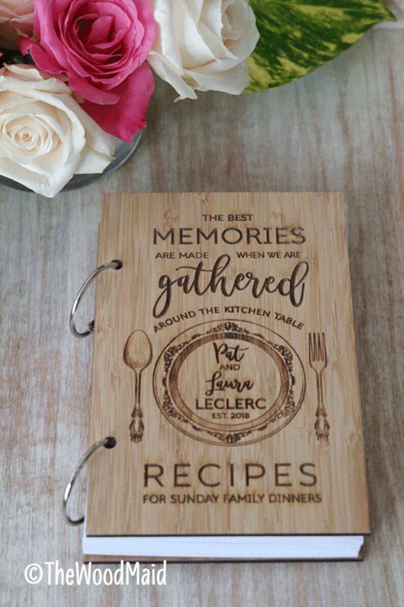 Family Blank Personalized Recipe Book Kitchen Journal Etsy