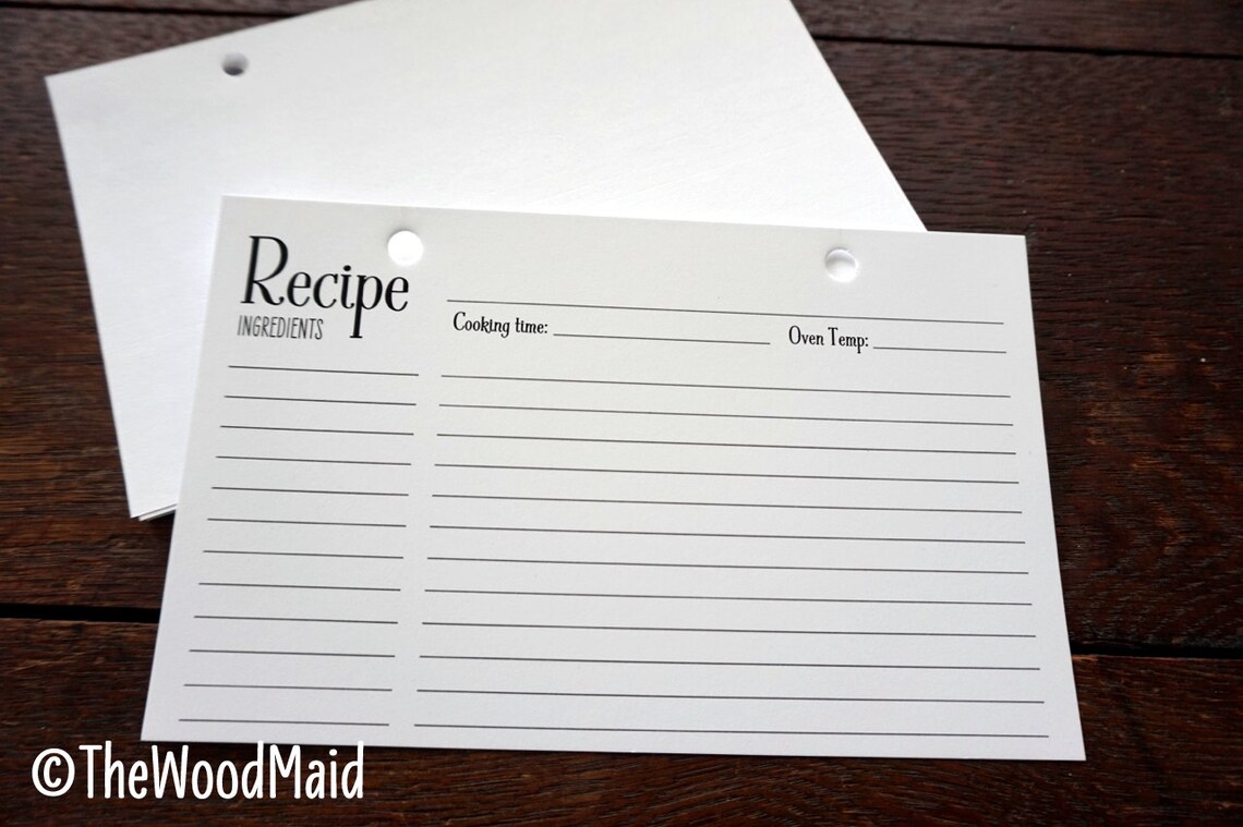 Personalized Recipe Book Bridal Shower Gift Hostess Gift Etsy