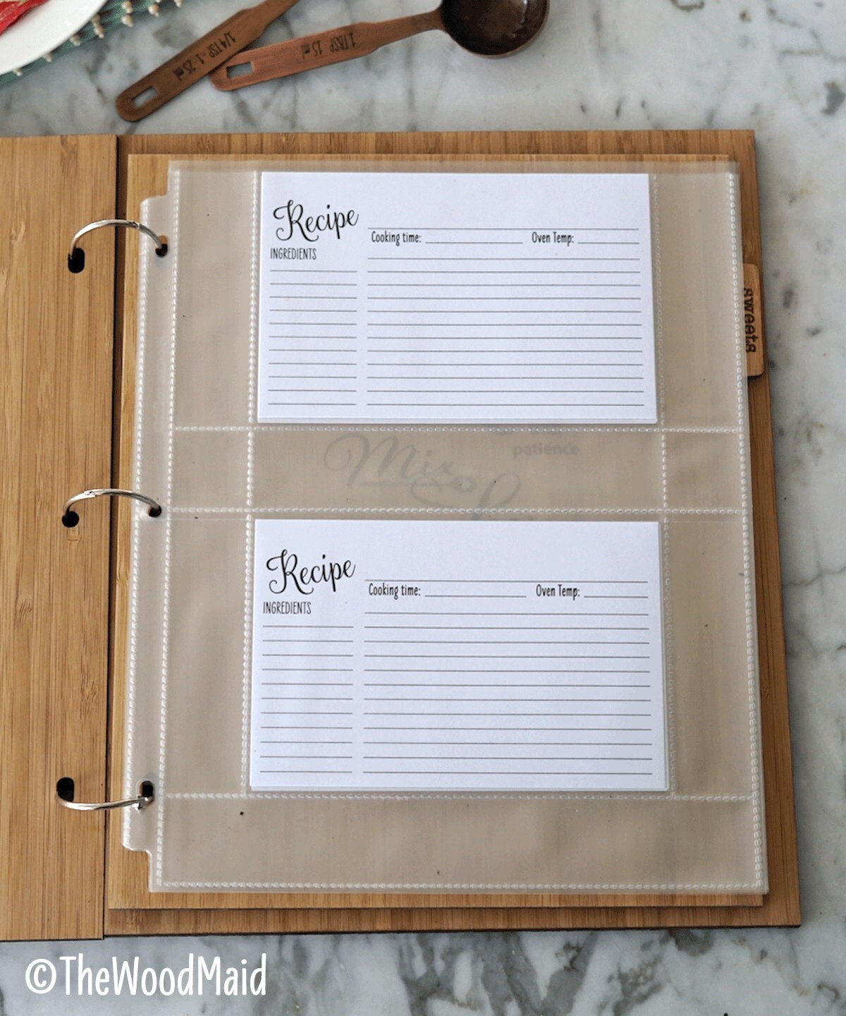 Custom Large Recipe Book Binders Create Your Own Cookbook Etsy