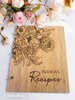 Personalized Recipe 3 hole book binder 8.5x11 in Cookbook, 3 ring Recipe book organizer for bridal shower present or Mom's birthday gift 