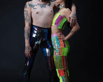 Zero Waste Patchwork Rectangle Pants