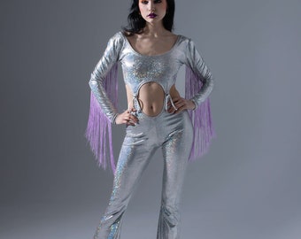 Cutout Catsuit "BURNING MAN"