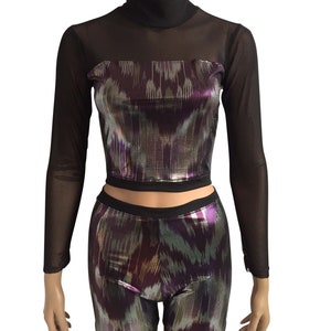 Mesh Turtleneck Crop Top TURTUGITA image 4