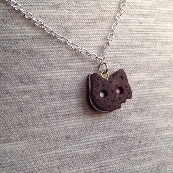Steven Universe inspired Cookie Cat necklace